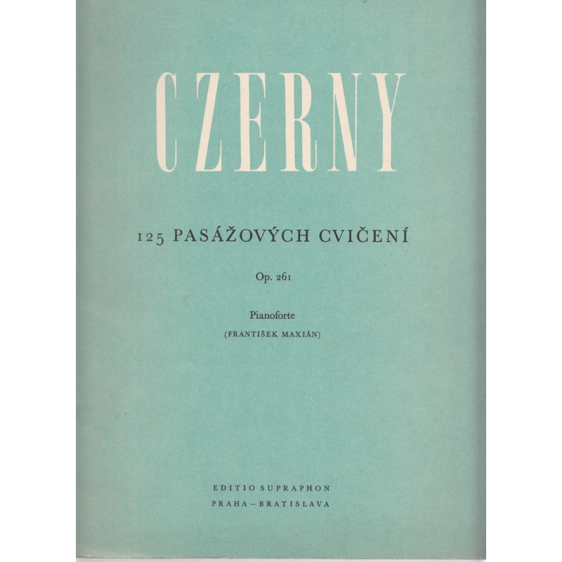 Carl Czerny - 125 pasážových cvičení   Op. 261