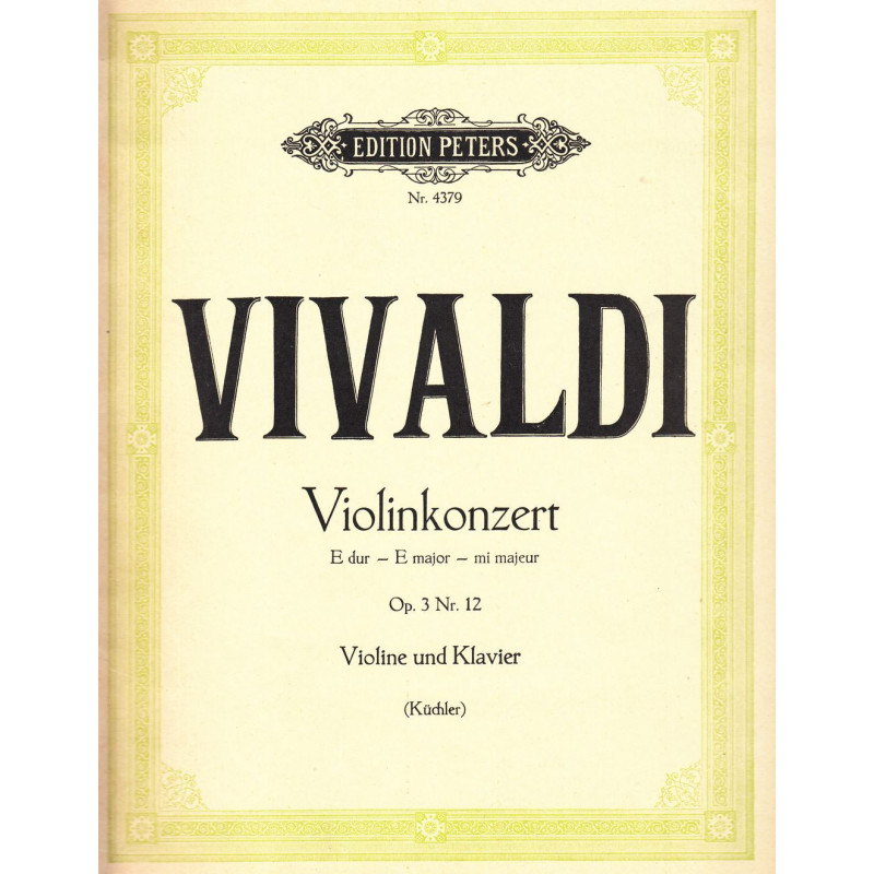 Antonio Vivaldi - Violinkonzert E Dur Op. 3 Nr. 12