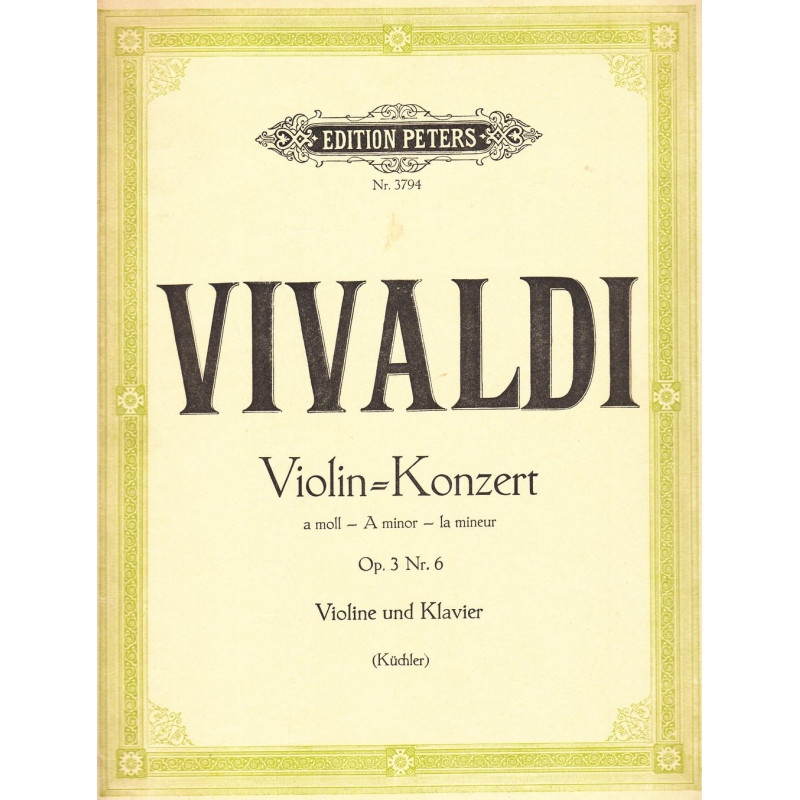 Antonio Vivaldi - Violin-Konzert A Moll Op. 3 Nr. 6