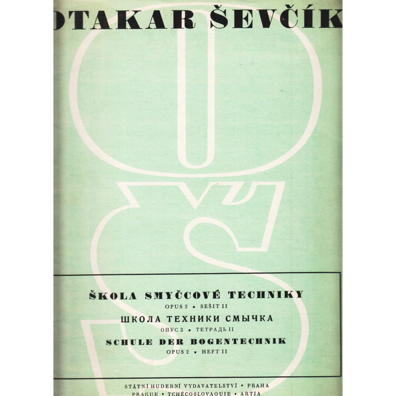 Otakar Ševčík - Škola smyčcové techniky Opus 2, Sešit 11