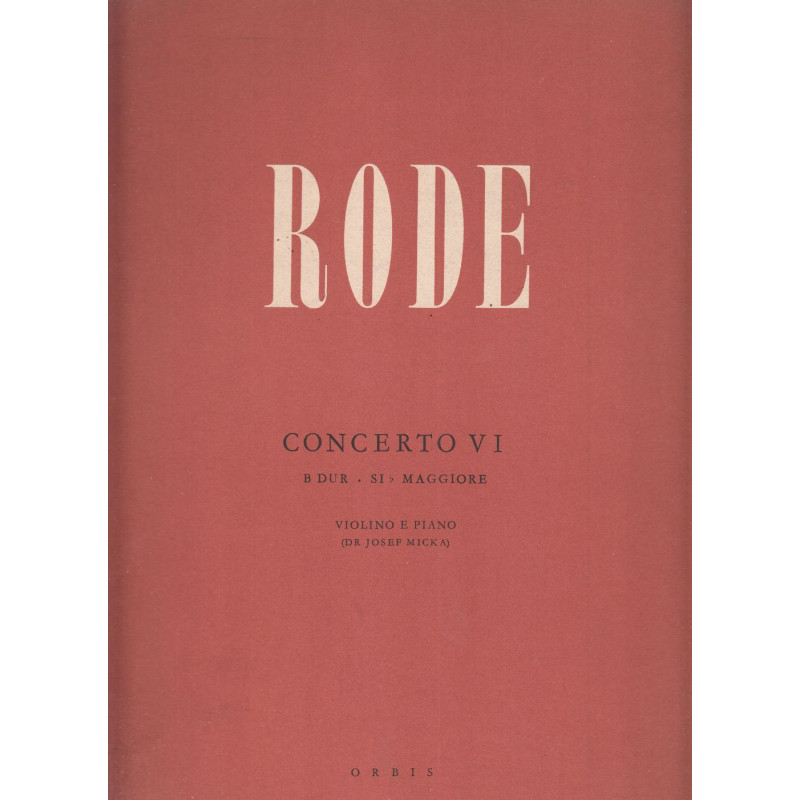 Pierre Rode - Concerto VI. B dur S1 Maggiore