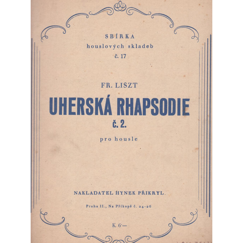 Franz Liszt - Uherská rhapsodie č. 1 pro housle