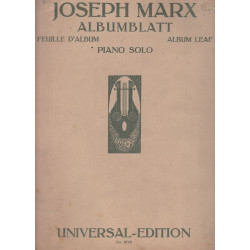 Joseph Marx - Albumblatt...