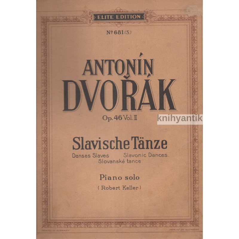 Antonín Dvořák - Slavische Tänze Slovanské tance Op. 46 Vol. II.