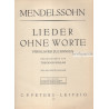 Mendelsson - Lieder ohne Worte für Klavier zu 2 Händen Op. 19, No. 1