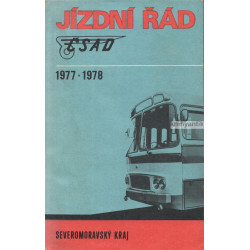 Jízdní řád ČSAD 1977-1978...