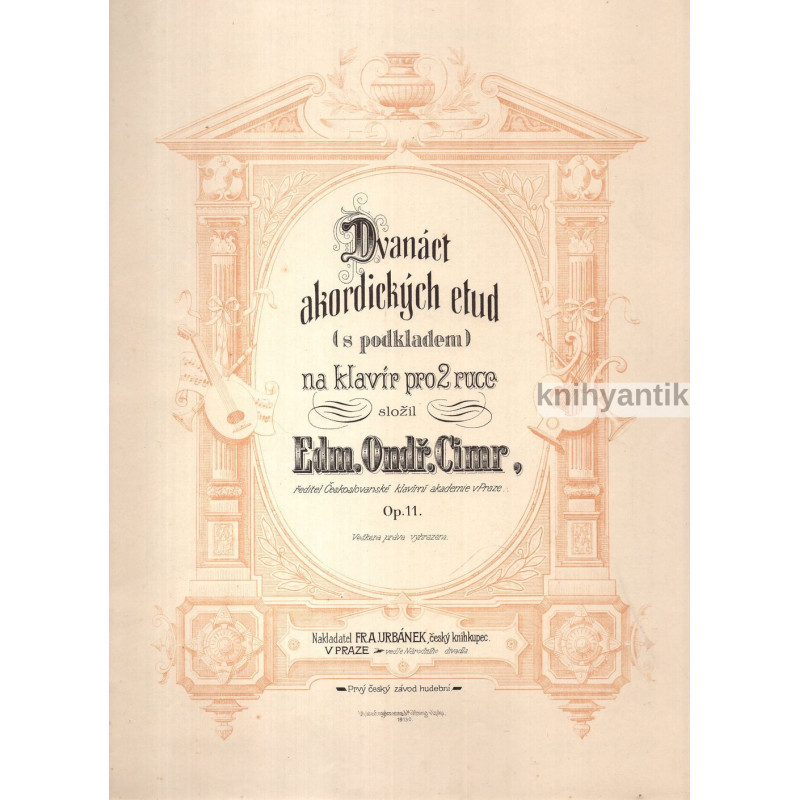 Edm. Ondř. Cimr - Dvanáct akordických etud Op.11