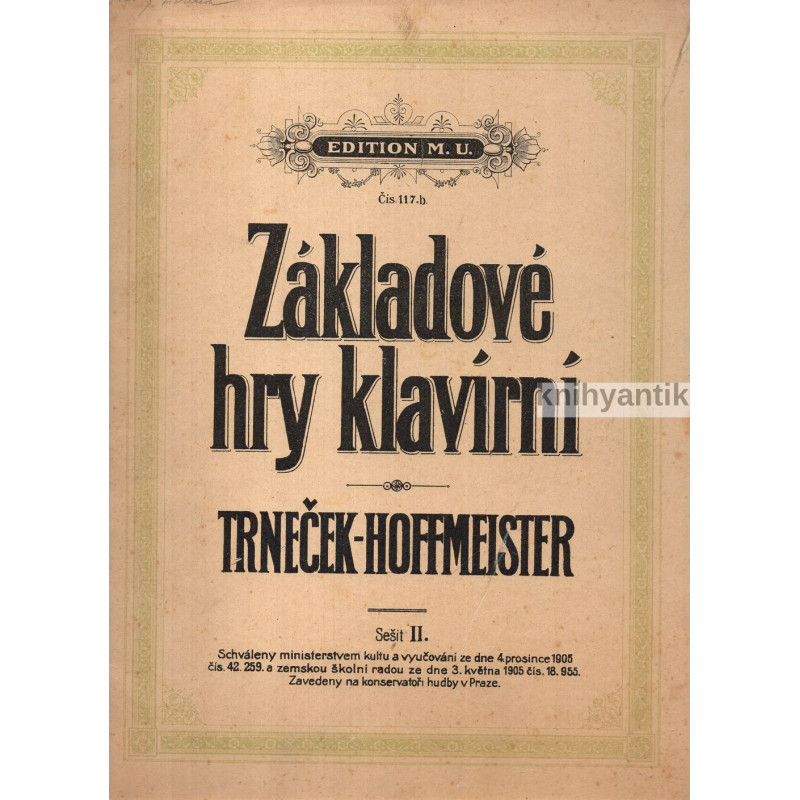 Trneček-Hoffmeister - Základové hry klavírní II.