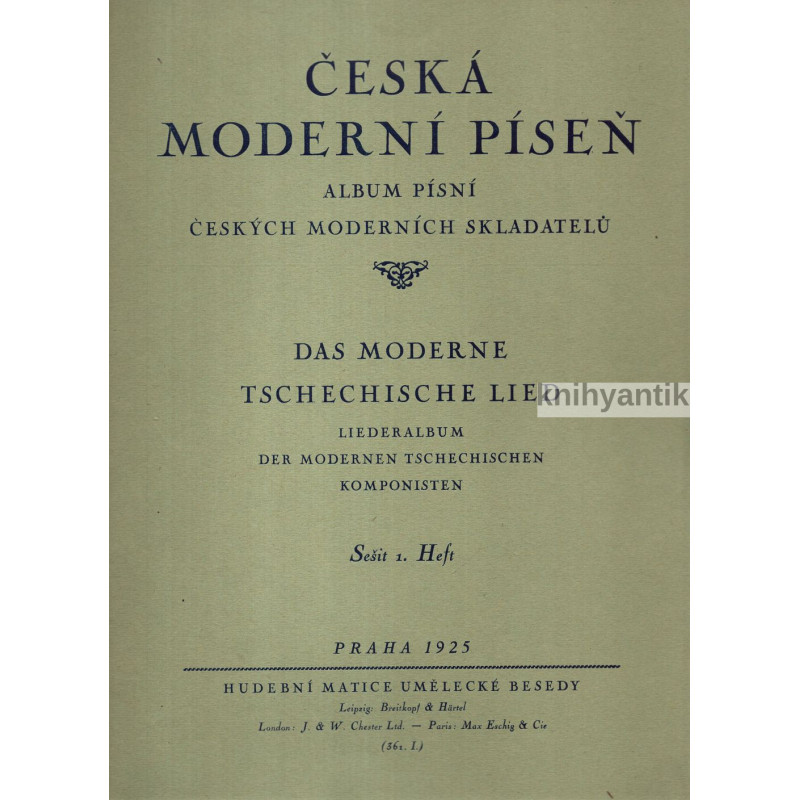 Česká moderní píseň  I.