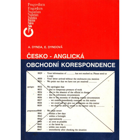 Antonín Dynda, Eva Dyndová - Česko-anglická obchodní korespondence