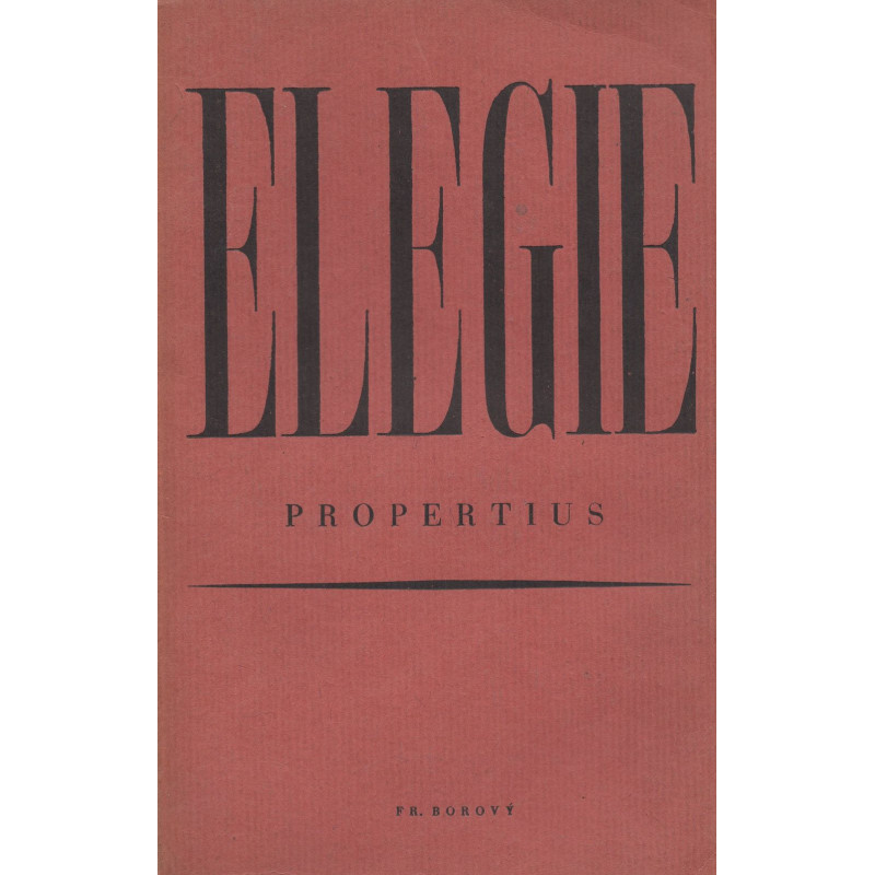 Propertius - Elegie