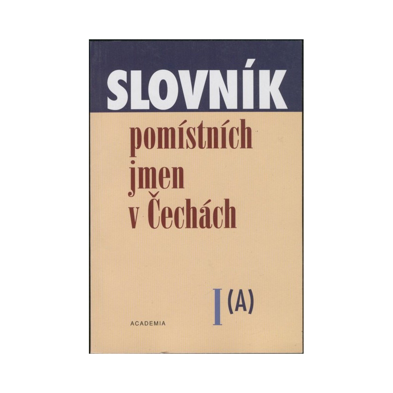 Slovník pomístních jmen v Čechách I.